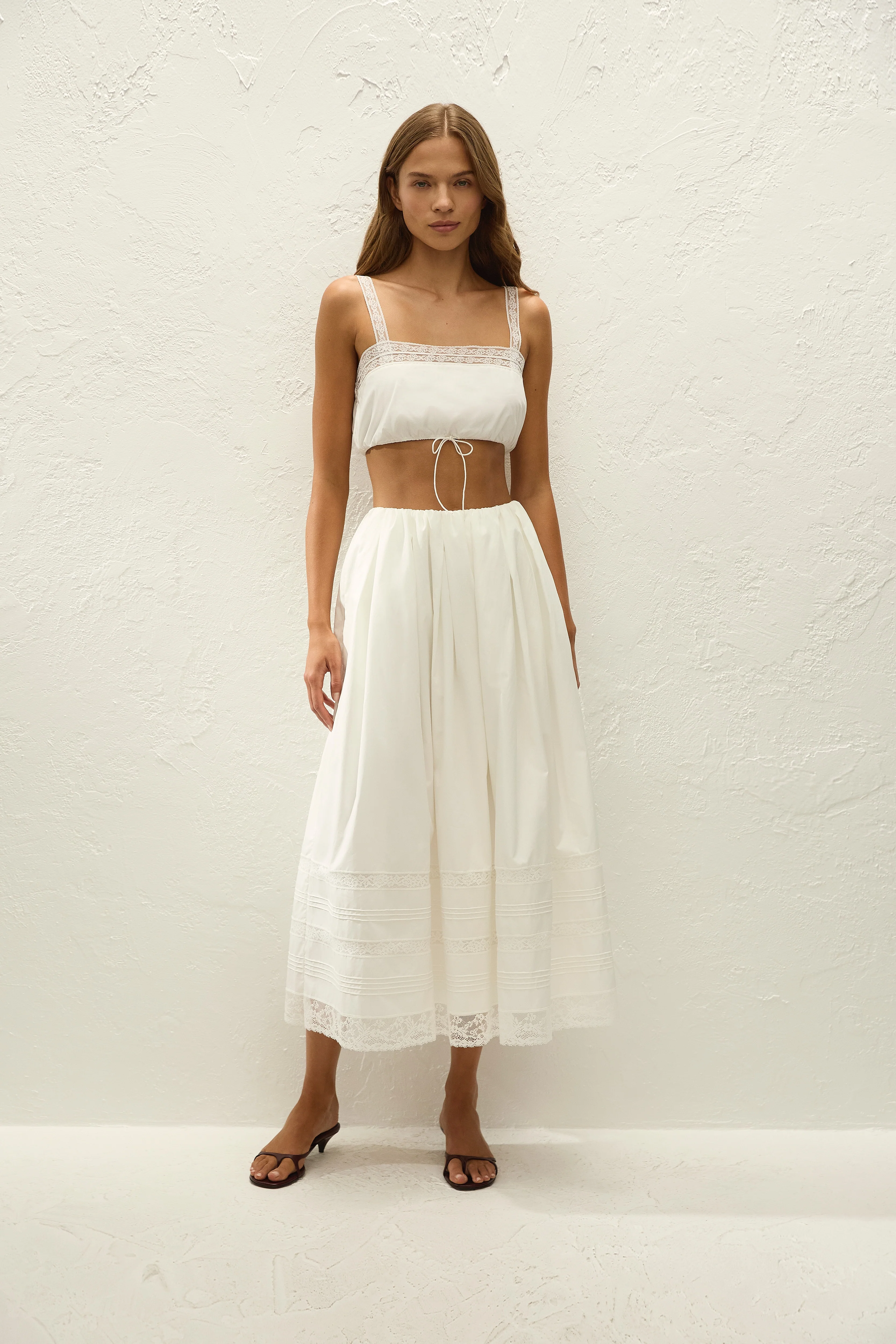 Renee Top Ixora Lace White