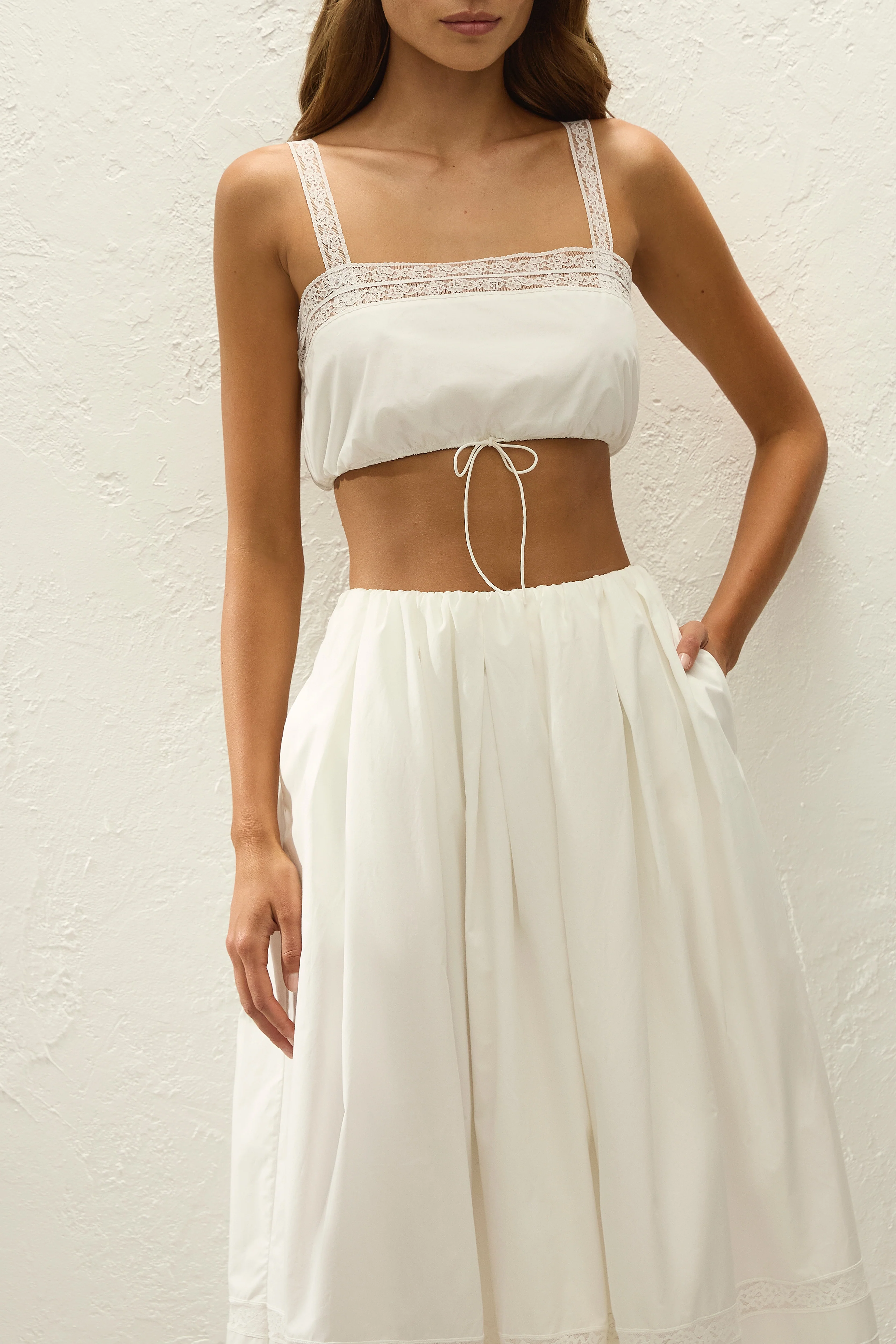 Renee Top Ixora Lace White - Image 2