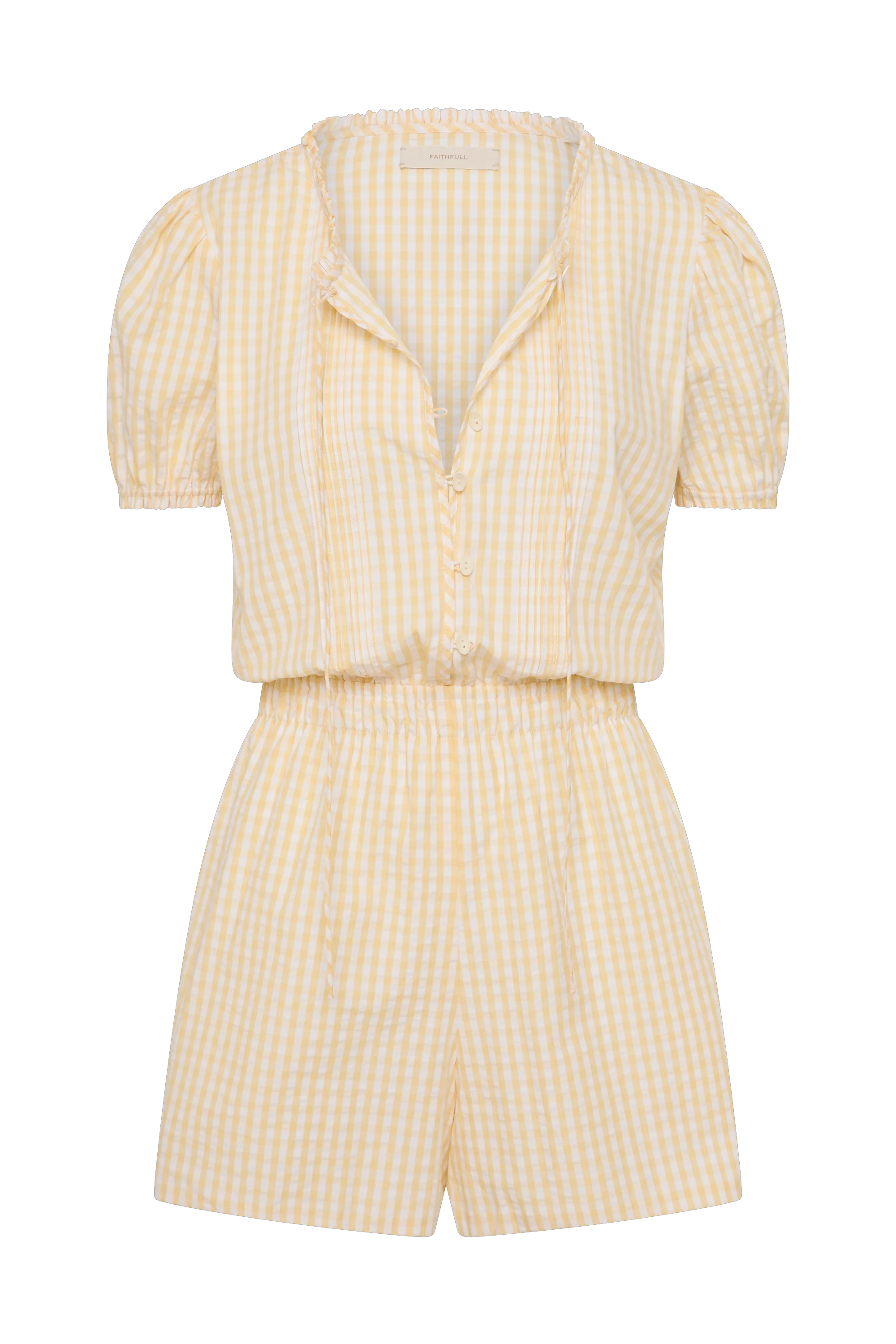 Roma Playsuit Butter Textured Gingham - Image 6