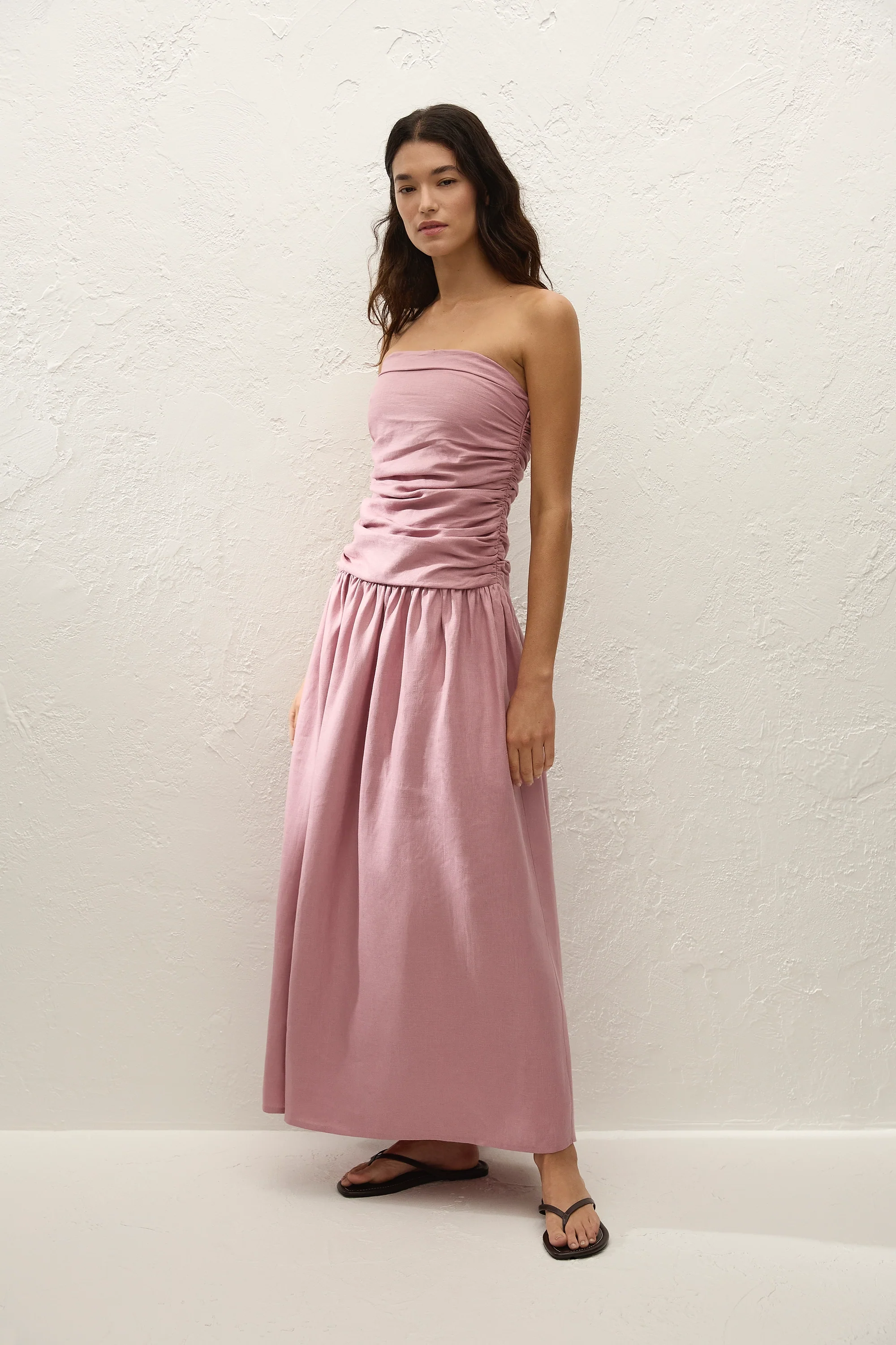 Sacha Maxi Dress Dusty Mauve - Image 3