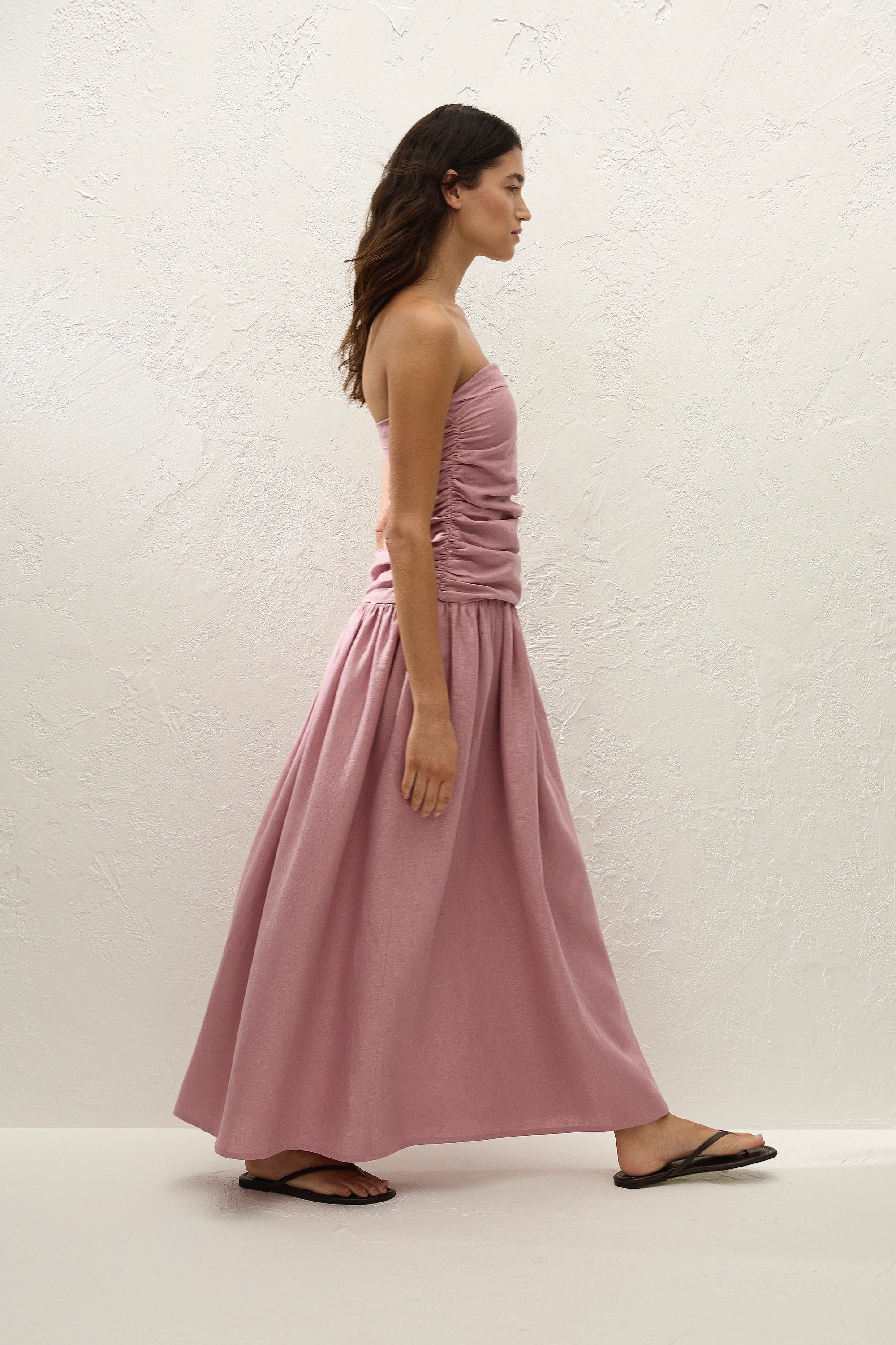 Sacha Maxi Dress Dusty Mauve - Image 4