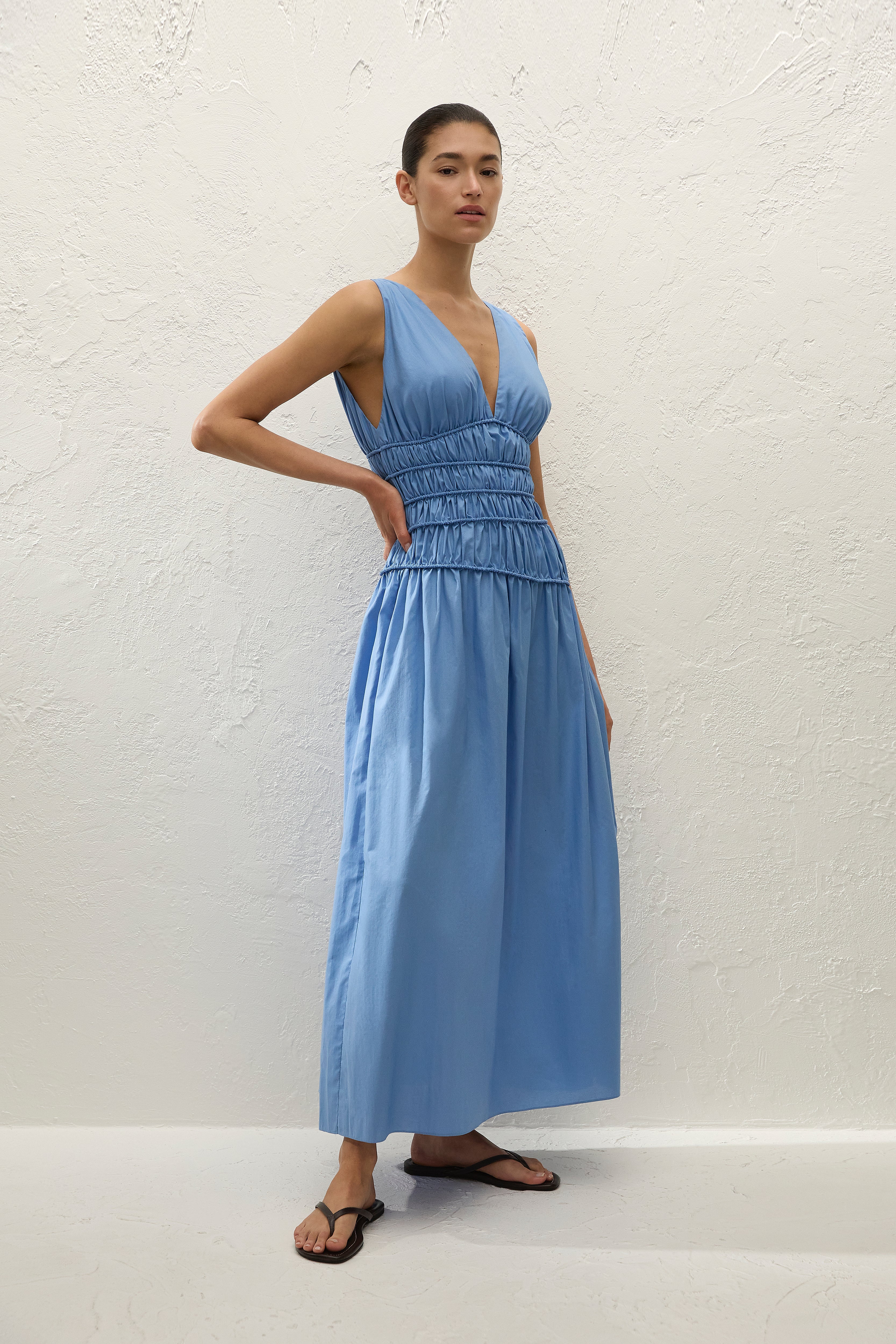 Saja Maxi Dress Venice Blue - Image 3