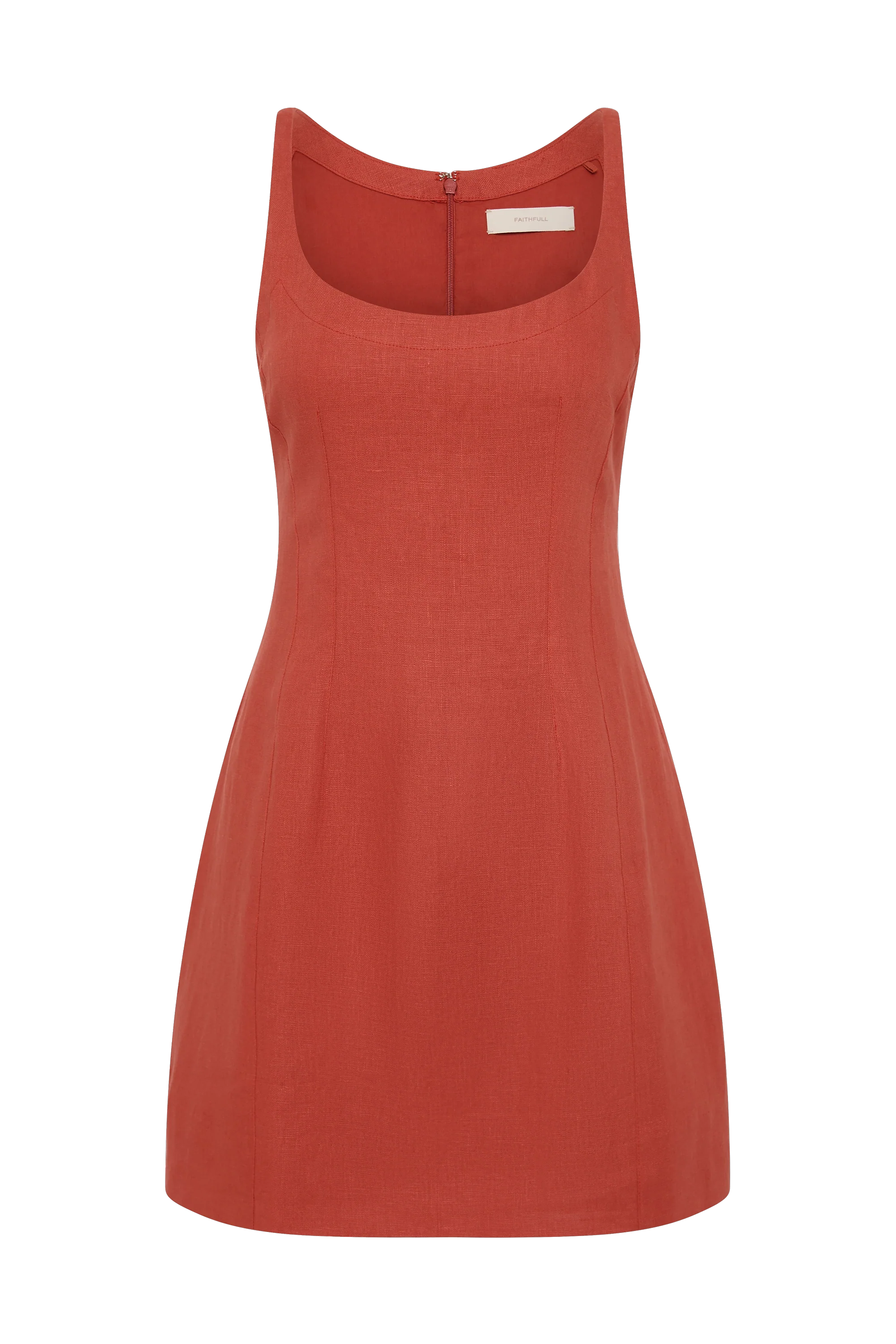 Sanne Mini Dress Dusty Tomato - Image 5