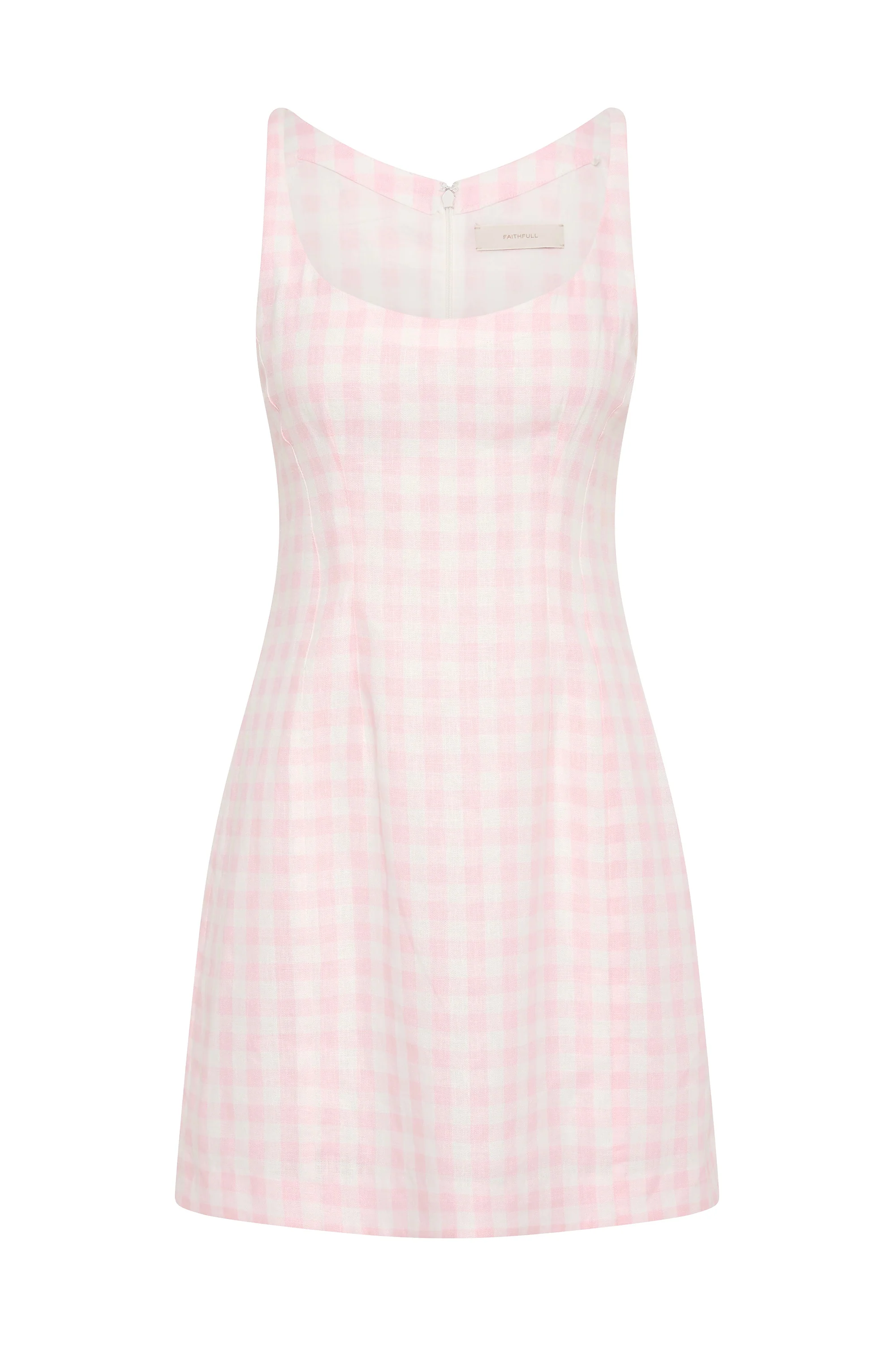 Sanne Mini Dress Gingham Palazzo - Image 6