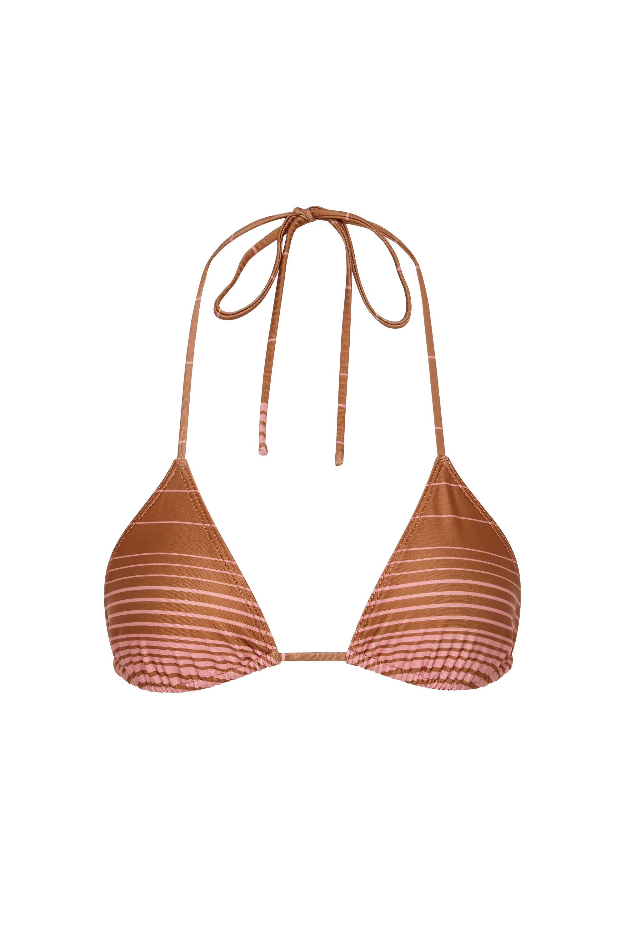 Sete Bikini Top Accordion Stripe Puce Fawn - Final Sale - Image 6