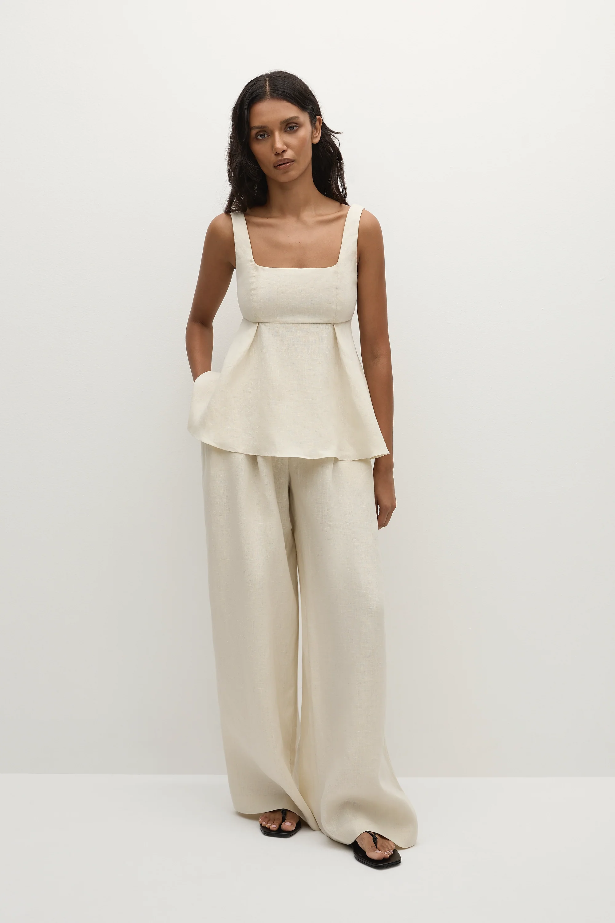Sofia Trouser Ecru - Final Sale