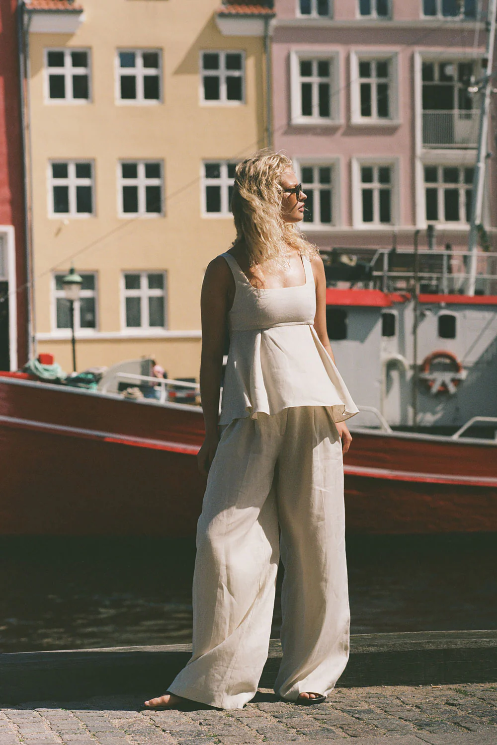 Sofia Trouser Ecru - Final Sale - Image 2