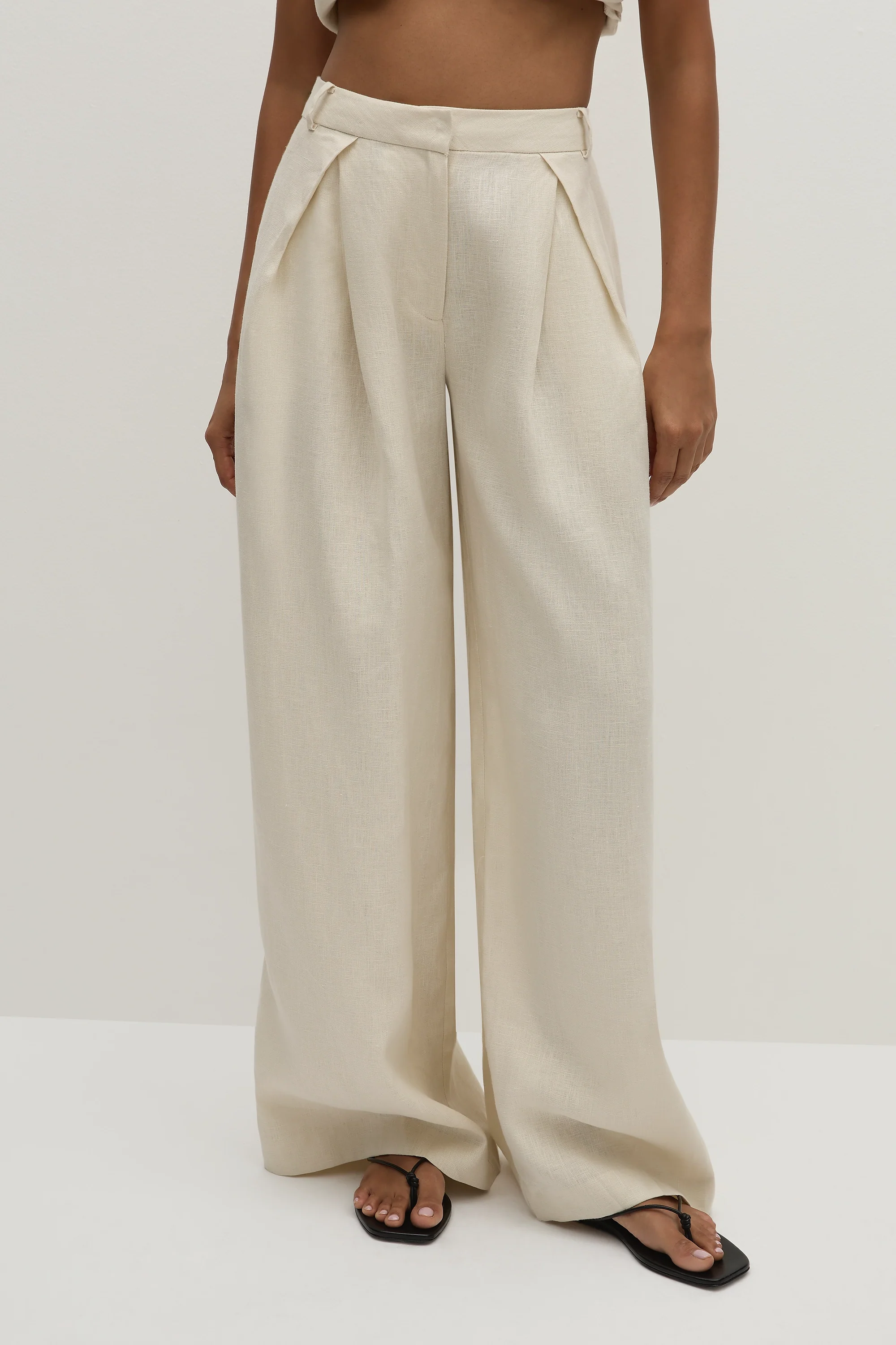 Sofia Trouser Ecru - Final Sale - Image 4