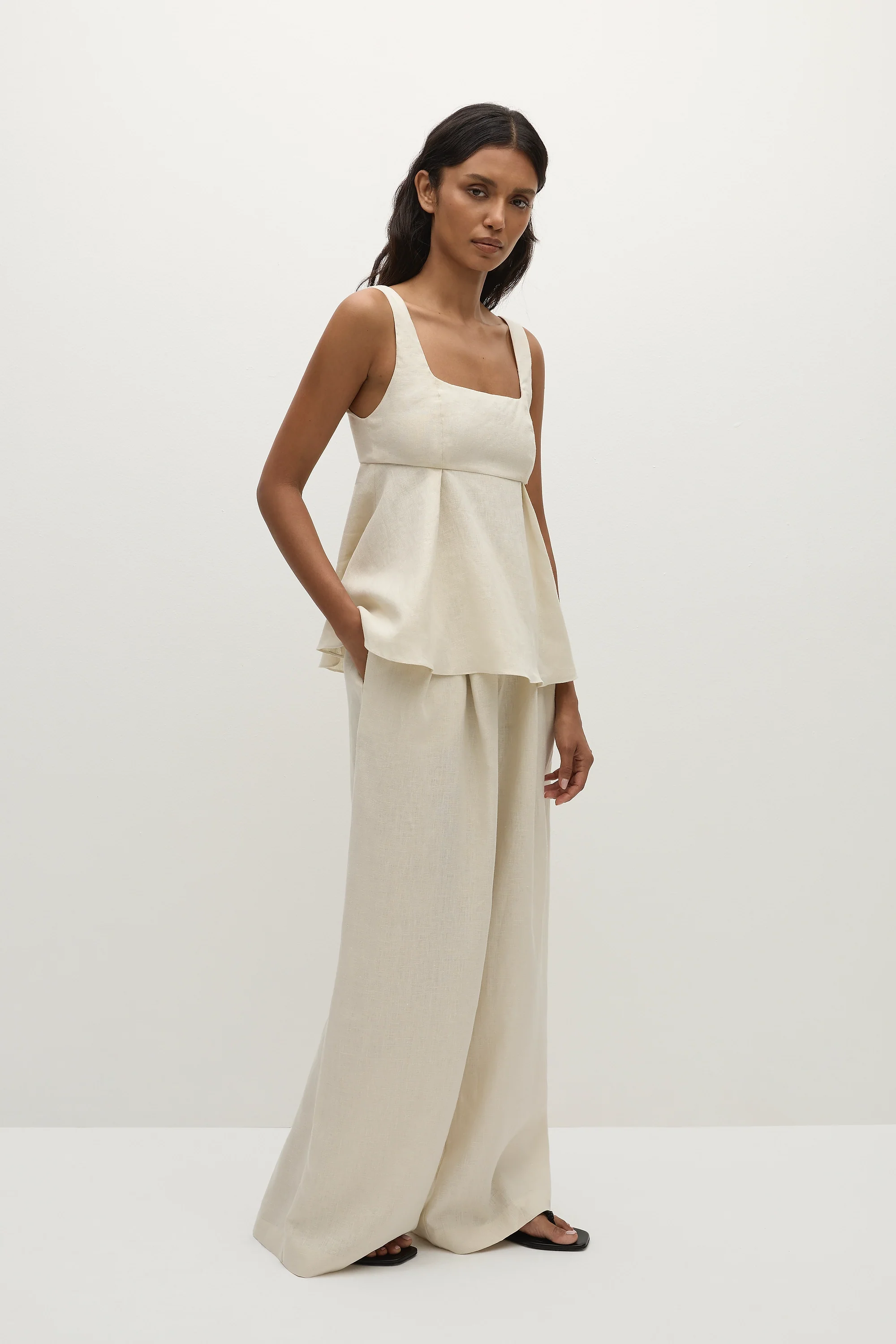 Sofia Trouser Ecru - Final Sale - Image 5