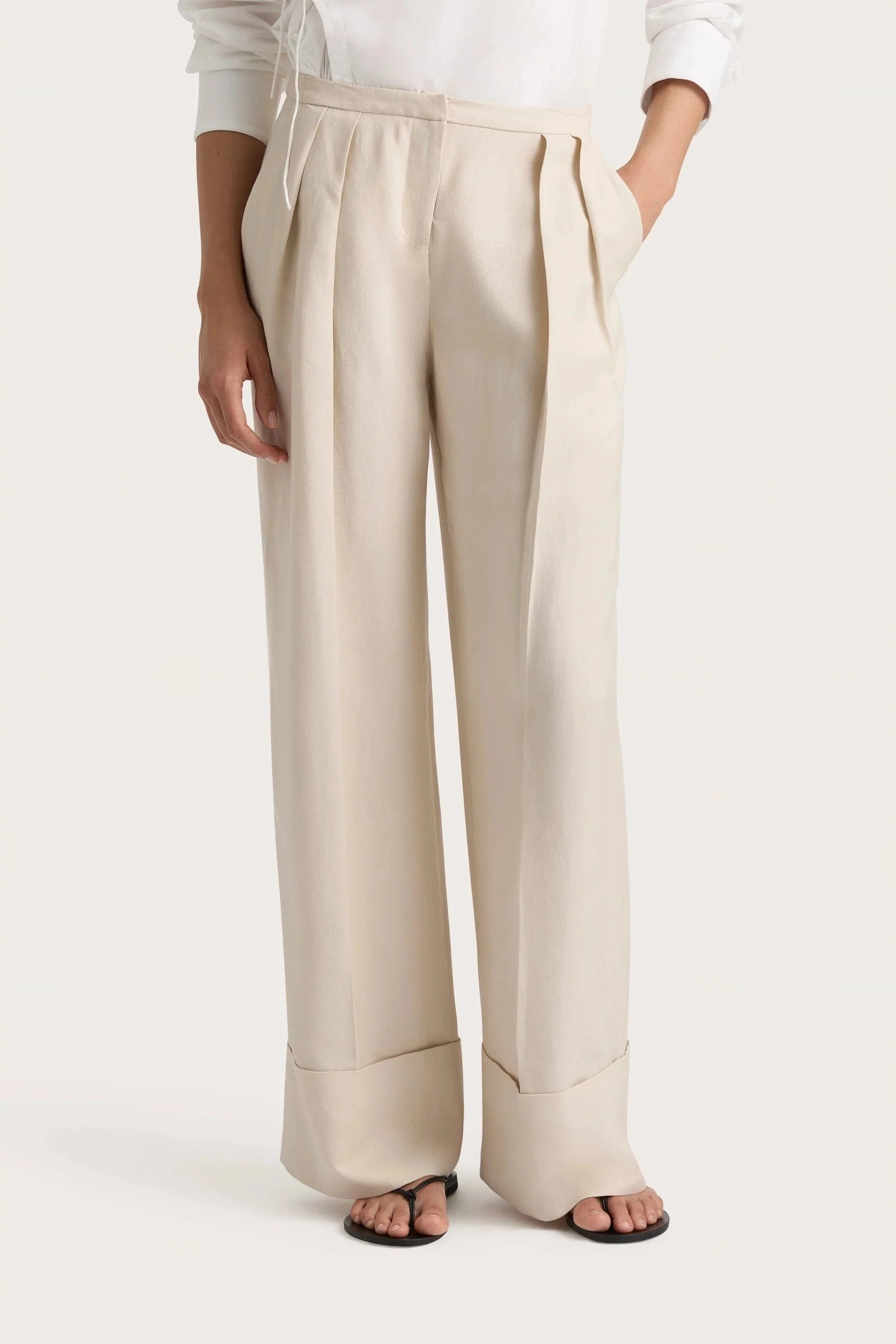 Soleil Trouser Sand - Final Sale - Image 3
