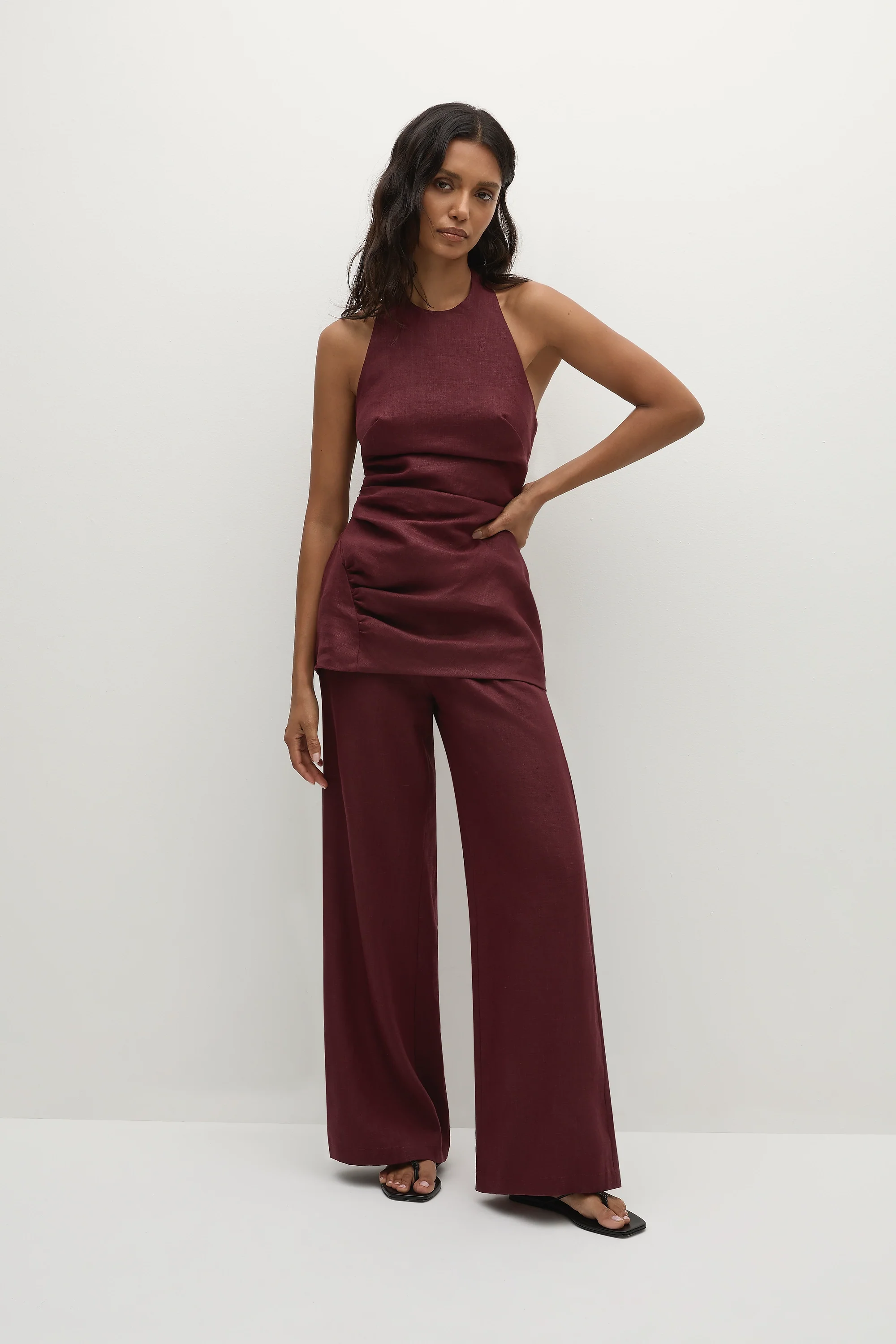 Syna Pant Bordeaux - Final Sale
