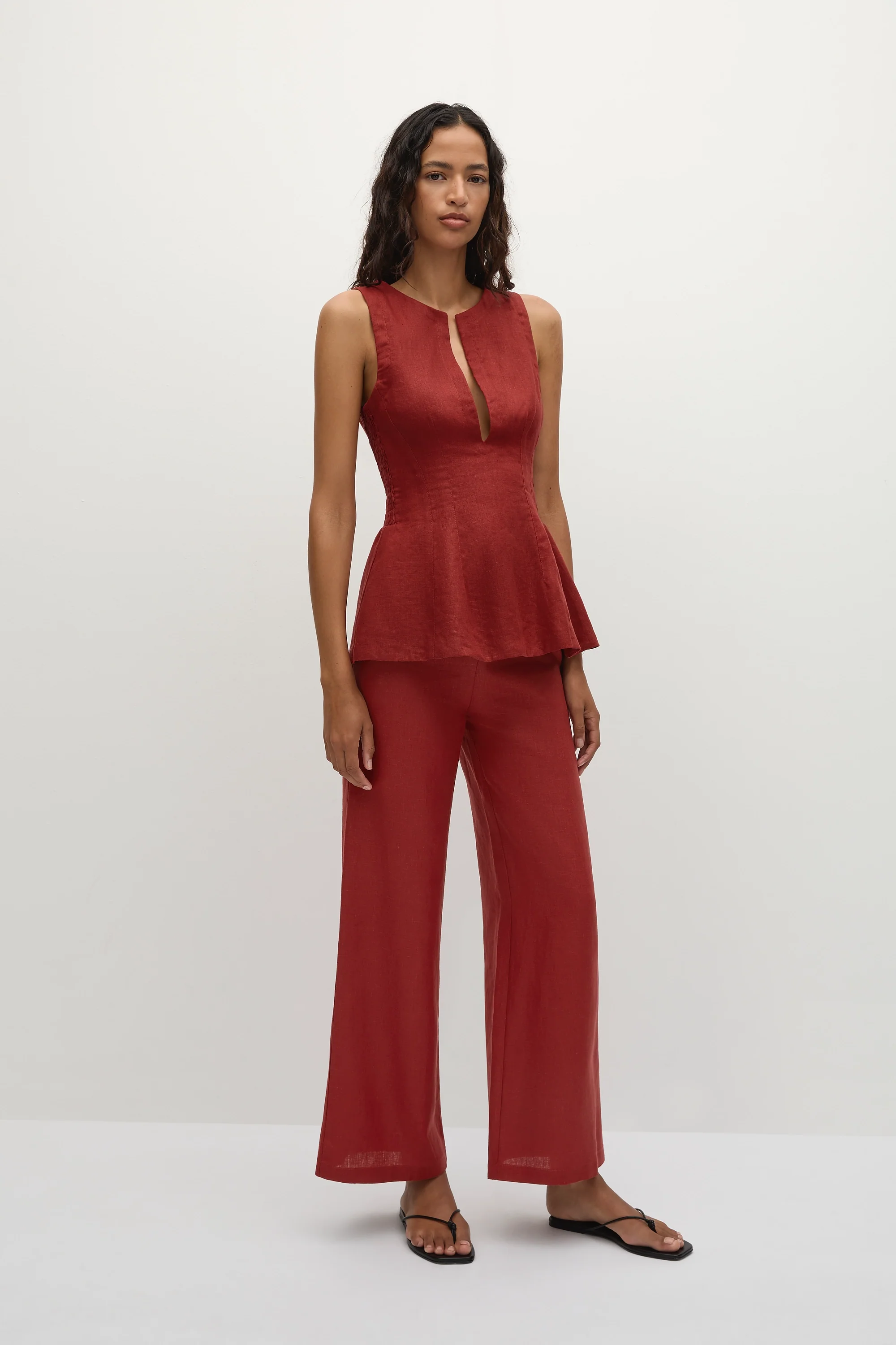 Syna Pant Deep Red - Final Sale - Image 3