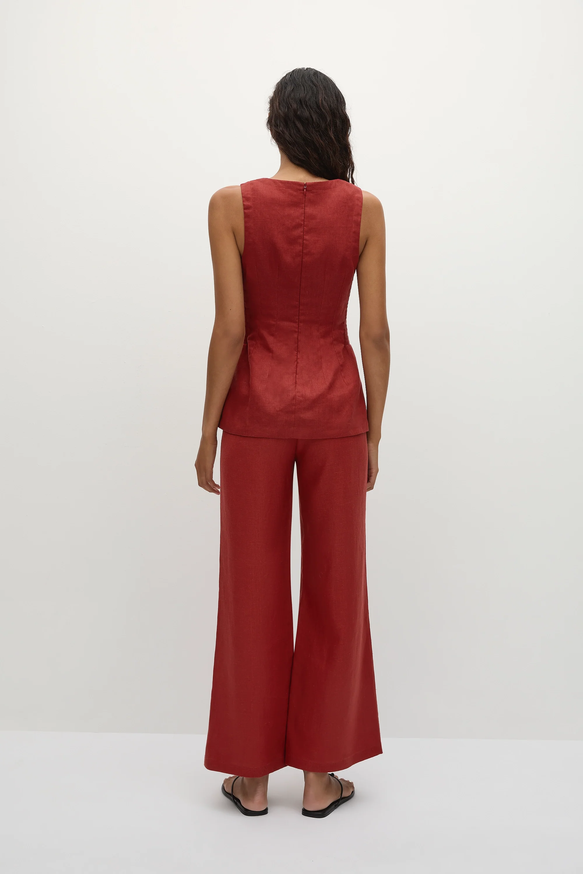 Syna Pant Deep Red - Final Sale - Image 4