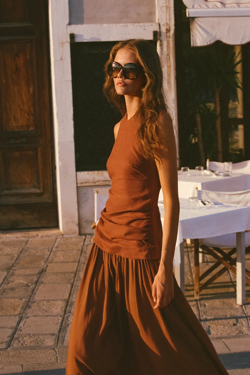 Tali Maxi Dress Terracotta - Image 2