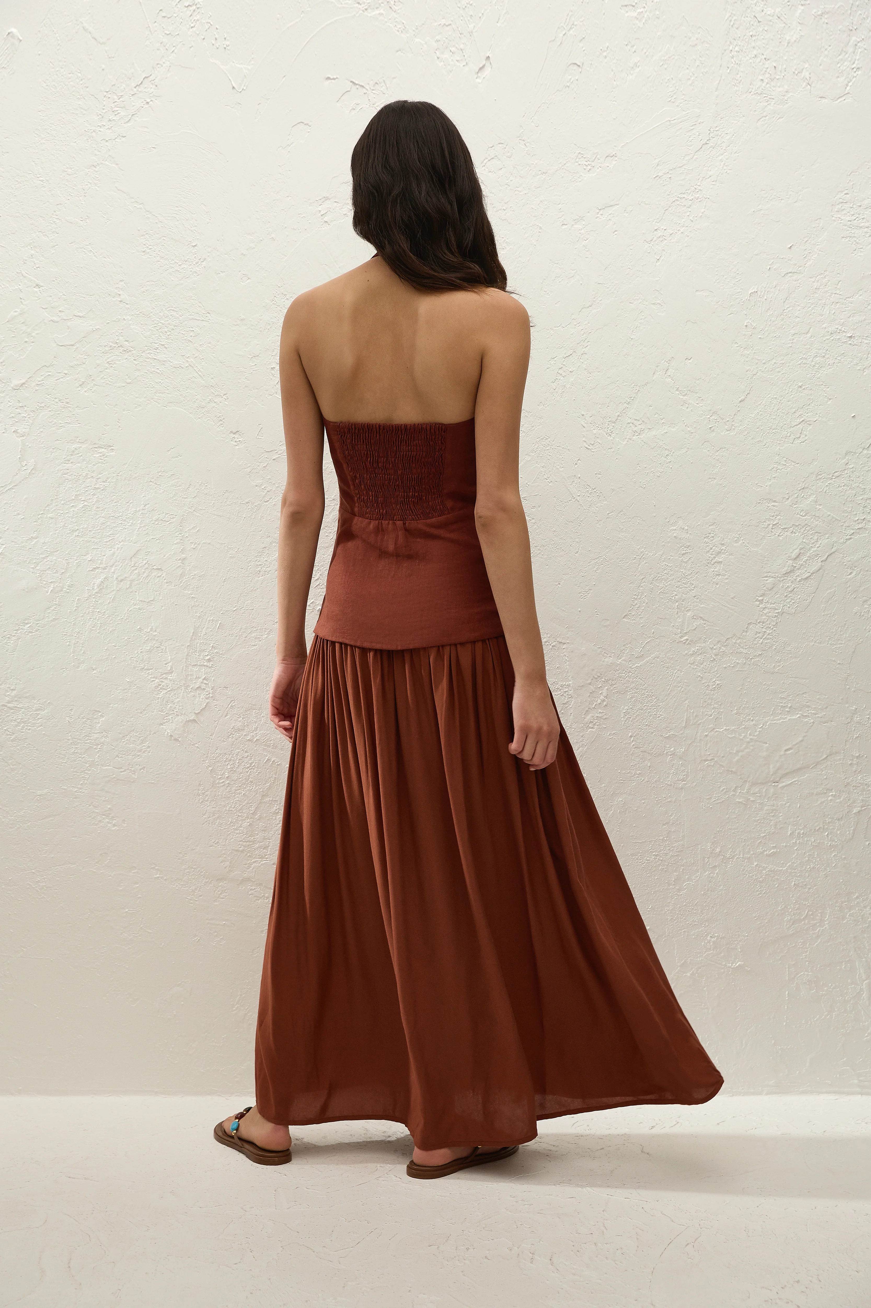 Tali Maxi Dress Terracotta - Image 5