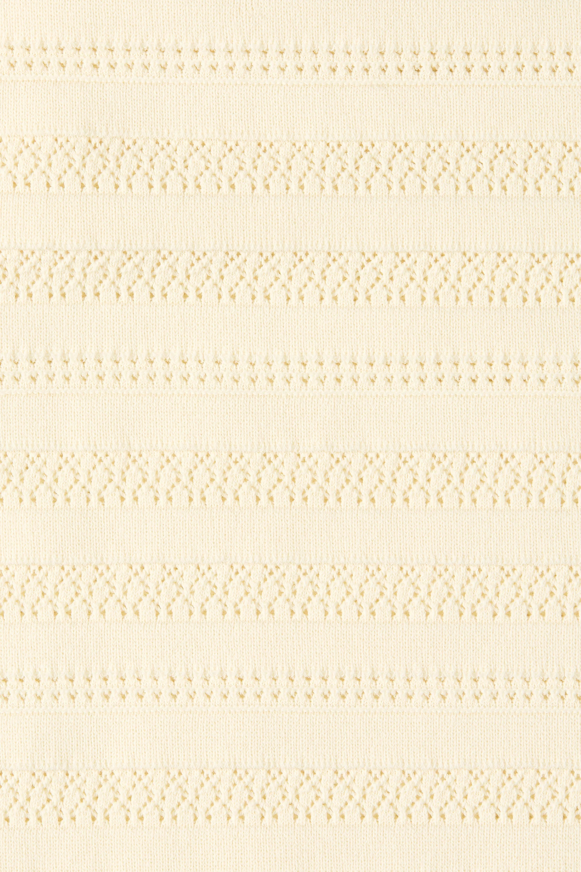 Tanya Pant Ida Pointelle Vintage White - Image 5