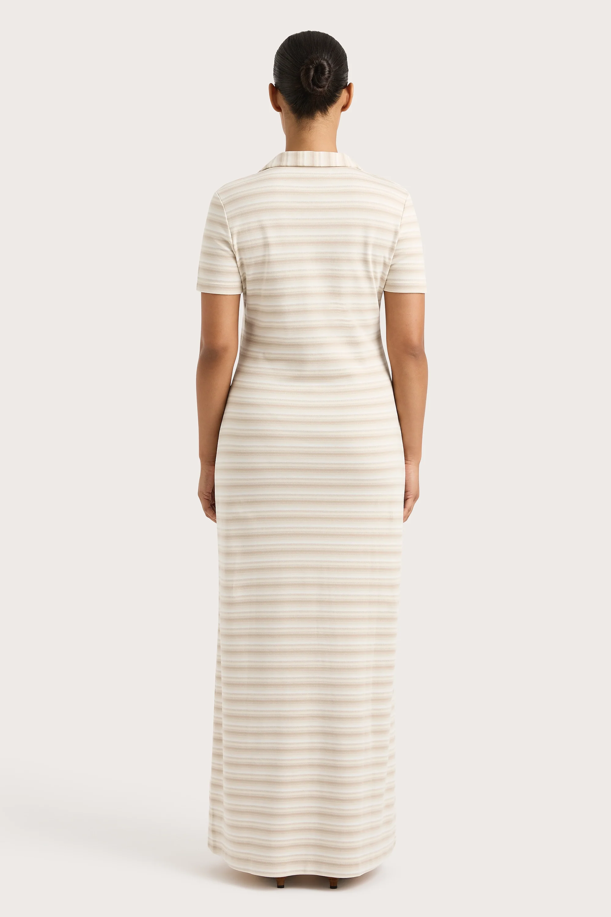 Tiesse Maxi Dress Cream Stripe - Final Sale - Image 13