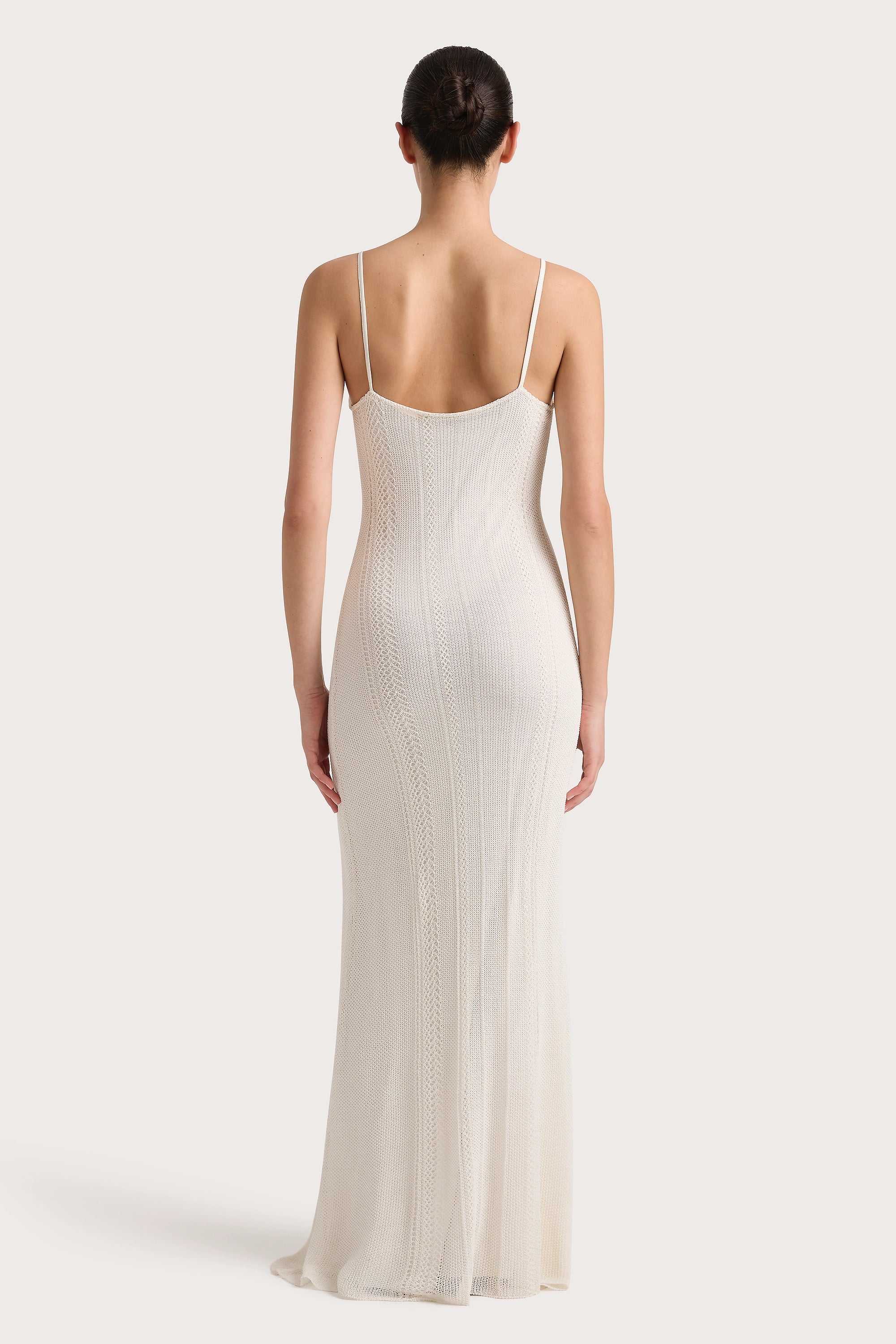 Treillis Maxi Dress White - Final Sale - Image 5