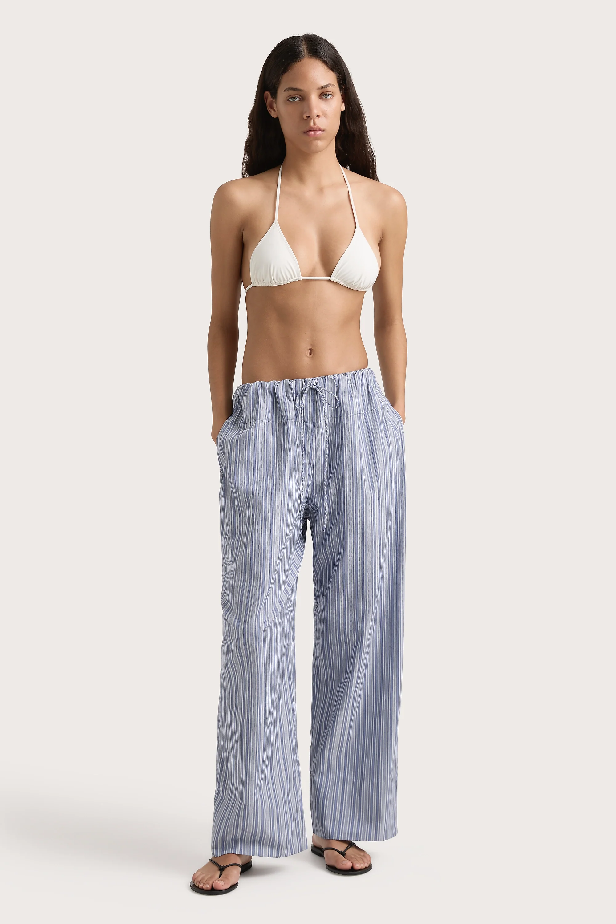 Vieu Relaxed Pant Blue Stripe - Final Sale - Image 3