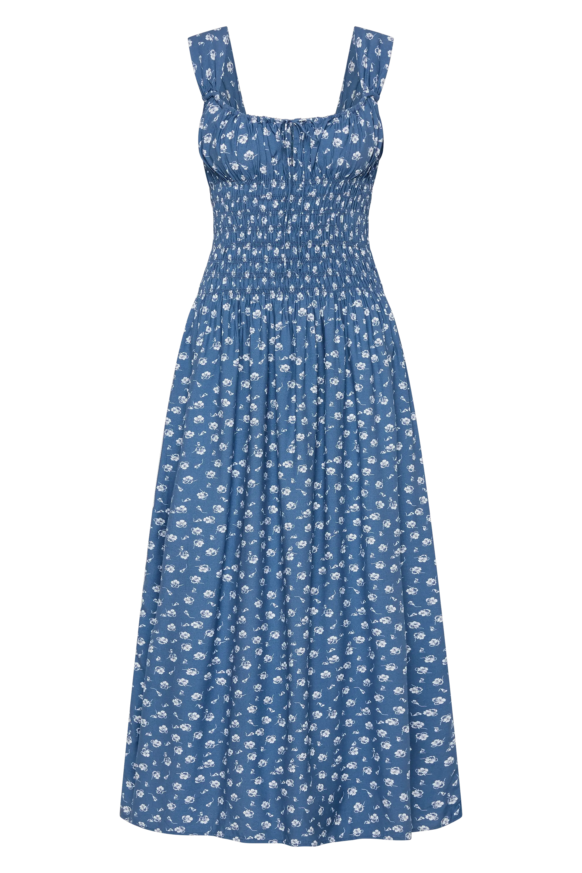 Yerres Midi Dress Floral Blue - Final Sale - Image 6